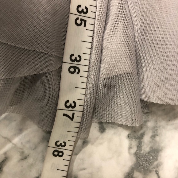 Jessica Howard Evening Gray Sleeveless LaceyTop Dress Size 14 NWT - Picture 5 of 5